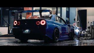 900HP Nissan R34 GT-R in Tokyo - Raw Sound  4K