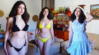 ASMR NEW BIKINI Try on and selling dresses Shein swimsuits Vinted