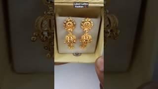 Small Gold Jhumka designs  #goldjhumka #jhumkadesign #goldjewellery