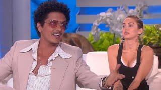 Bruno Mars Accuses Miley Cyrus of Stealing in FLOWERS on The Late Late Show