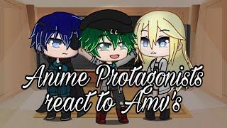 Anime Protagonists react to AmvsGacha ClubDeutschEnglish