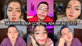 SEKEDAR HIBURAN PK PRATIWI NOVIYANTHI CHALLENGE CORET MUKA PAKAI LIPSTIK LUCU BANGET⁉️