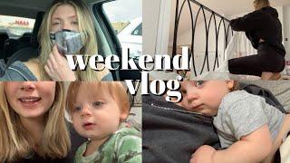 weekend vlog some mommy me time playtime outside and installing a railing cover