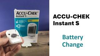 ACCU CHEK Instant S Battery Change  Battery charging is not an option