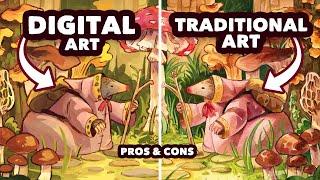 Digital vs Traditional art - the pros and cons of each