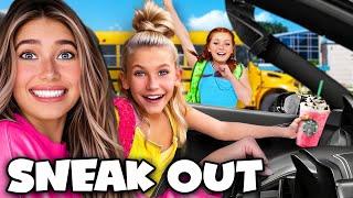 SNEAKiNG My SiSTERS OUT of SCHOOL *we got caught*