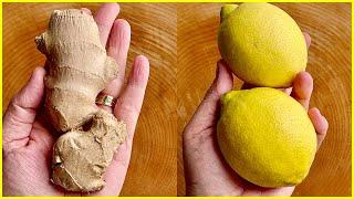 Göbek Yağını Kalıcı Olarak Kaybetmek İçin  Limon ve Zencefili Karıştırıp İçin