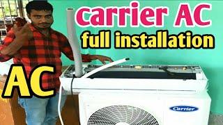 learn how to split ac installation  cerrier ac installation  how to air conditioner installation