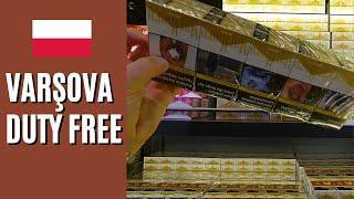 VARŞOVA Havalimanı Warsaw Chopin Airport Duty Free Sigara ve Alkol Fiyatları  