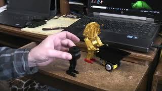 3d printed Passive leg walking action. Willie Walker mechanical man mechanics.