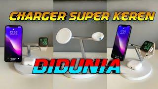 Charger Super Keren 2 in 1  Bisa Dipakai Untuk Smartphone Dan Smartwatch