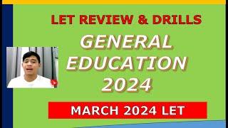 GENERAL EDUCATION BOOSTER DRILLS FOR MARCH 2024 LET