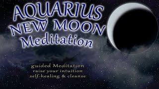 Aquarius January New Moon Meditation 2023  Cleanse Intuition positive energy