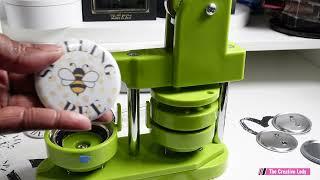 Lets DIY HTVRont Button Maker Machine Tutorial with The Creative Lady