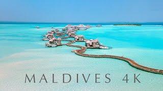 MALDIVES 4K  Relaxing music + spectacular scenery