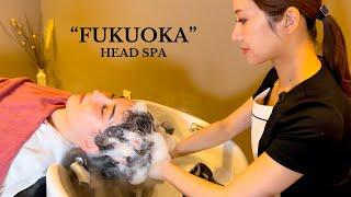 ASMR I went to FOREIGNER FRIENDLY head spa in Fukuoka Japan Soft Spoken