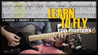 Learn to Fly  Guitar Cover Tab  Chords Lesson  One Guitar Version  BT w Vocals  FOO FIGHTERS