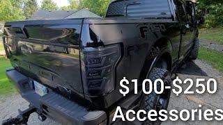 7 items $100-$250 to customize your Truck.