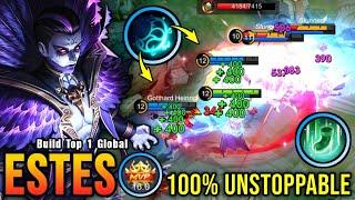 POWERFUL SUPPORT Estes MVP 16.0 Points 100% Unstoppable - Build Top 1 Global Estes  MLBB