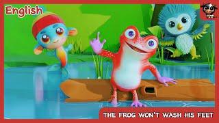 The Frog Wont Wash His Feet  Nursery Rhymes & Kids Songs  Animex