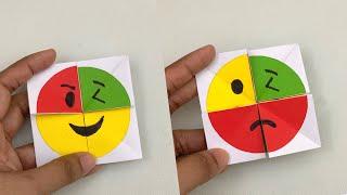 How To Make Paper Emoji Magic Card For Kids  Nursery Craft Ideas  Paper Craft Easy  KIDS crafts