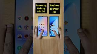 Samsung Galaxy A34 5G Vs Realme 10 Pro Plus 5G Speed Test Comparison 