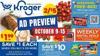 *MORE MEGA* Kroger Ad Preview for 109-1015  Mega Sale Weekly Digitals Buy 2 Save $10 + MORE