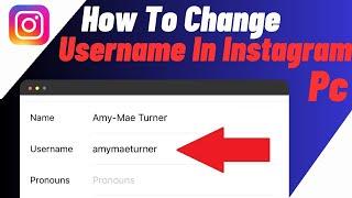 How To Change Username On Instagram PCLaptopDesktop - IN 2 MINUTE