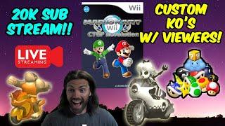 MarioKart Wii Online with viewers Membership Giveaway every 20 likes for 20k