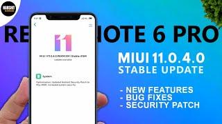 Redmi Note 6 Pro MIUI 11.0.4.0 Stable Update  MIUI 12 UPDATE  ANDROID 10?