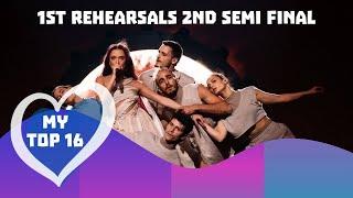 Eurovision 2024 - My Top 16  1st Rehearsals 2nd Semi Final 
