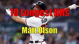 The 10 Longest Career Home Runs by Matt Olson