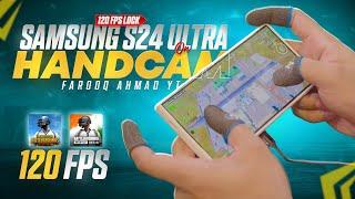 Samsung S24 Ultra handcam  120 FPS Lock   PUBG MOBILE 