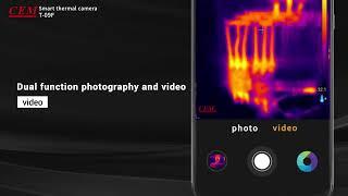 CEM T-09F How to use a Smart Thermal Camer -  Application for Android