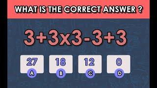 For Genius Only - Can Solve This Simple Math Problem ?