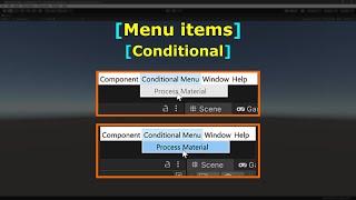 Menu Items - Conditional  Editor Scripting  C#  Unity Game Engine