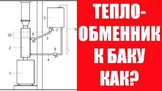 Теплообменник в Бане. Как Подключить Регистр к Выносному Баку Своими Руками СХЕМА ПОДКЛЮЧЕНИЯ