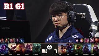 MAD vs T1 - Game 1  Round 1 LoL MSI 2023 Main Stage  Mad Lions vs T1 G1 full game