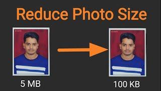 How to Reduce Image Size  Photo size kam kaise kare  How To Reduce Image Size In Kb