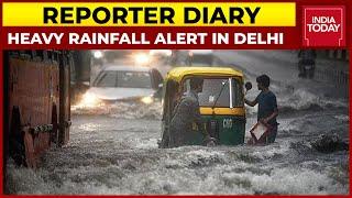 Delhi Rain Live Updates Severe Waterlogging In Delhis Vasant Kunj Area  Reporter Diary