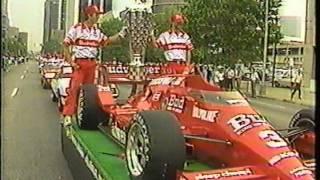 1986 Indy 500 - Bobby Rahal Victory Parade News Clips