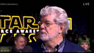 George Lucas Interview - Star Wars The Force Awakens Red Carpet