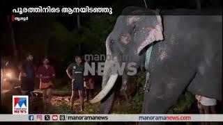 Thrissur Kunnamkulam during the Pooram elephant killed  Kunnamkulam