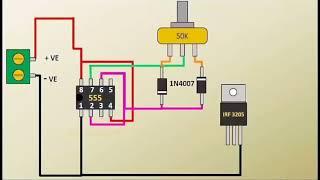 DIY Mạch điện điều khiển độ sáng led  Led brightness control circuit