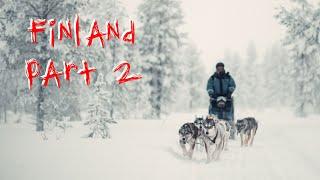 Chasing Northern Lights  Part2 Reindeer Ice Fishing & Huskies