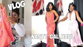 Nasty Gal Haul  Vlog  Erica Jallah