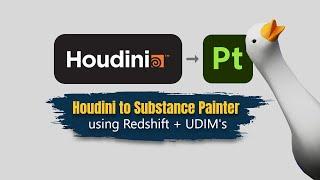 SideFX Houdini to Substance Painter Workflow Rendering with Redshift + UDIMs