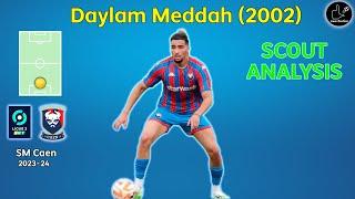 Daylam Meddah - SM Caen 2023-24 - Scout & tactical analysis France 2nd division - Ligue 2 BKT