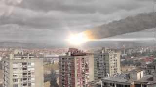 Simulation of a Huge Meteor Hitting Earth with VFX Breakdown