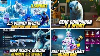 3.5 Update Winter Frozen Mode  Next Premium Crate Bgmi  Glacier SCRA-L Gun Bgm  3.5 Update Bgmi